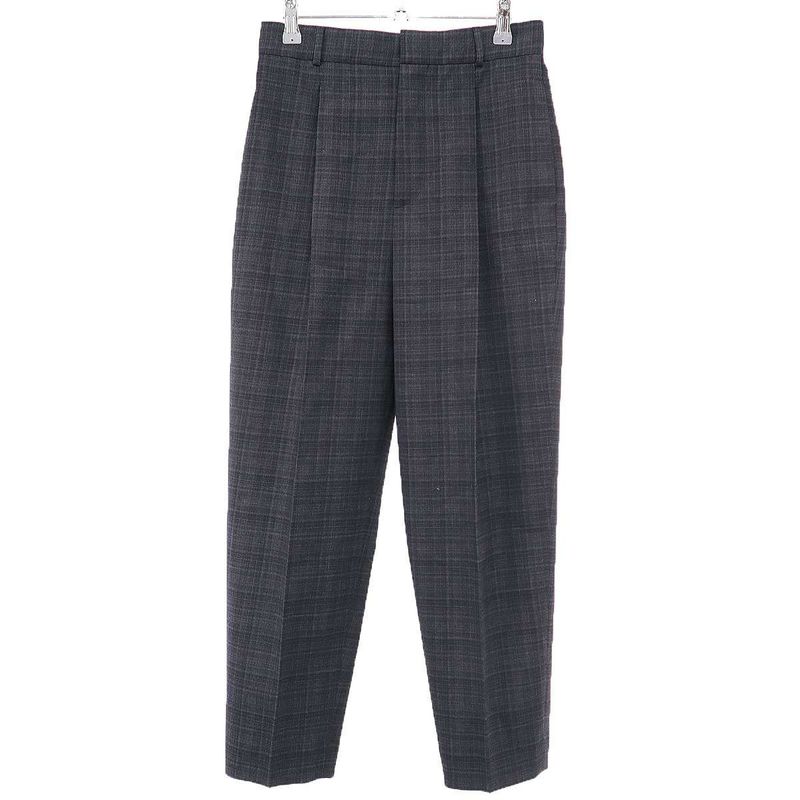 Christian Dior Wool Check 3B Jacket & Wool Check Slacks Pants Setup Suit