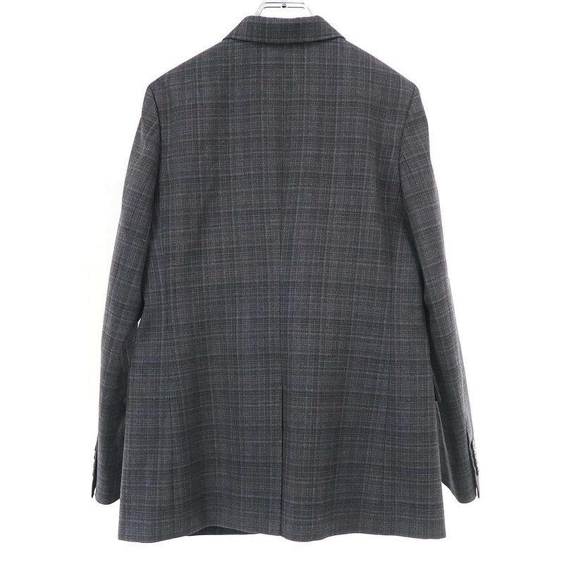 Christian Dior Wool Check 3B Jacket & Wool Check Slacks Pants Setup Suit