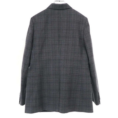 Christian Dior Wool Check 3B Jacket & Wool Check Slacks Pants Setup Suit
