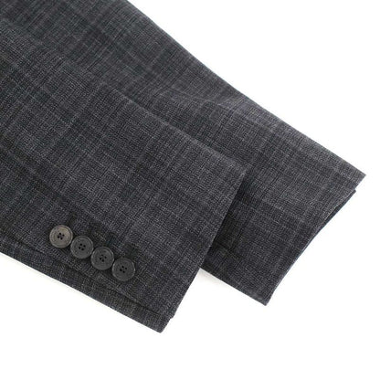 Christian Dior Wool Check 3B Jacket & Wool Check Slacks Pants Setup Suit