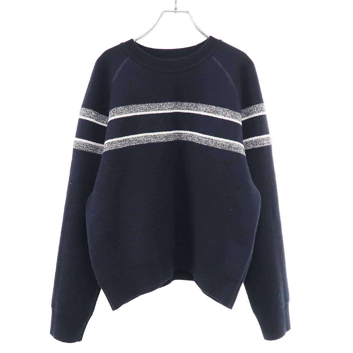Christian Dior Oblique Reversible Knit Sweater Navy No Markings