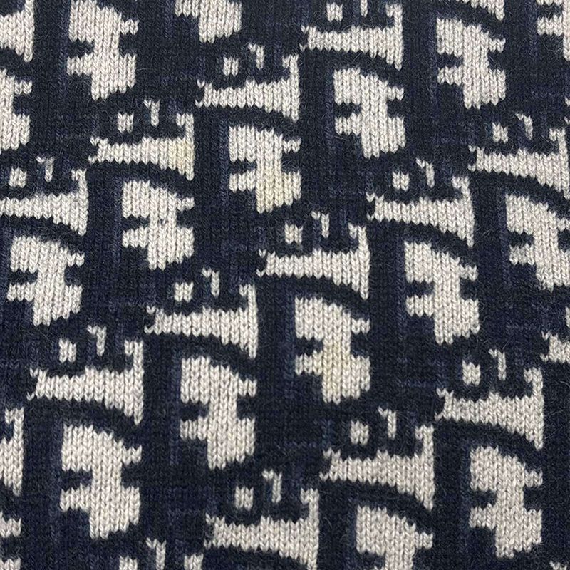Christian Dior Oblique Reversible Knit Sweater Navy No Markings