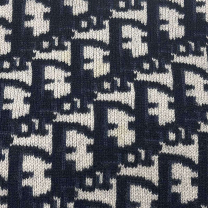 Christian Dior Oblique Reversible Knit Sweater Navy No Markings