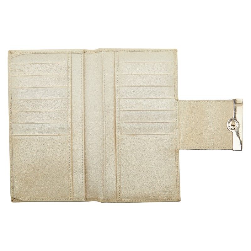 Gucci GG Canvas Sherry Line 181672 Beige Ivory Canvas Leather Women's Gucci