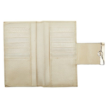 Gucci GG Canvas Sherry Line 181672 Beige Ivory Canvas Leather Women's Gucci