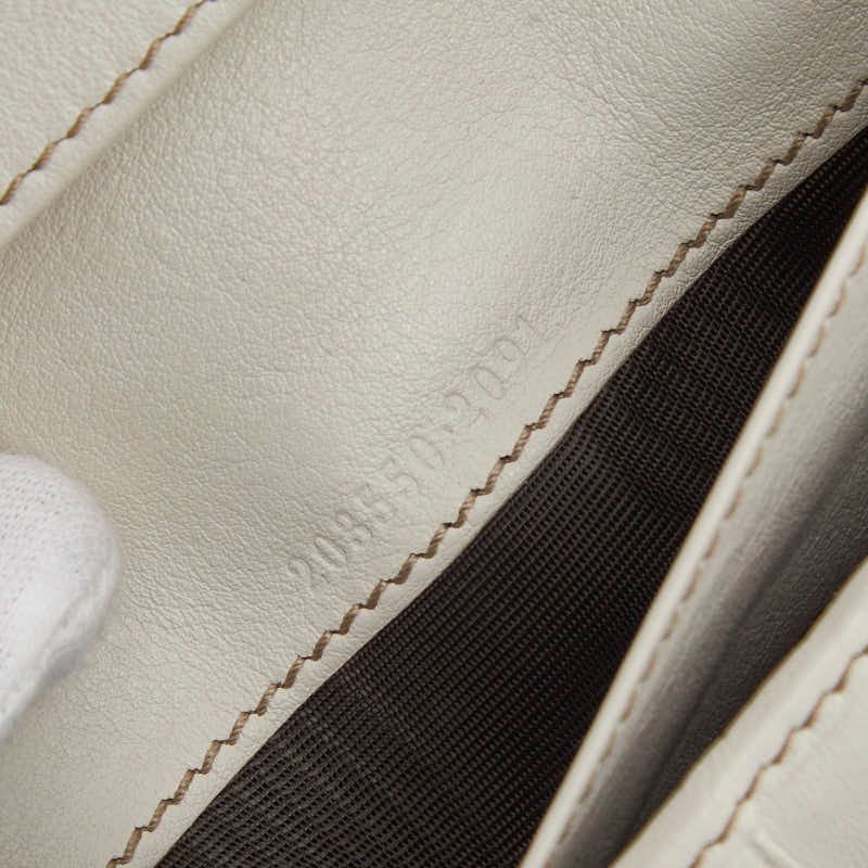 Gucci GG Canvas Heart 203550 Beige White Canvas Leather Women's Gucci