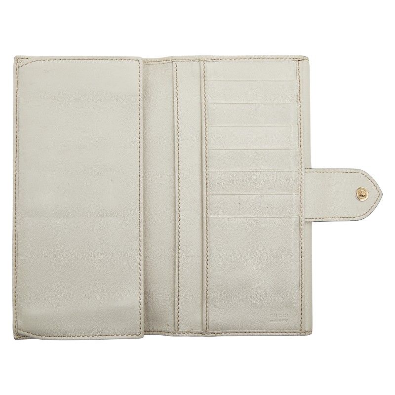 Gucci GG Canvas Heart 203550 Beige White Canvas Leather Women's Gucci