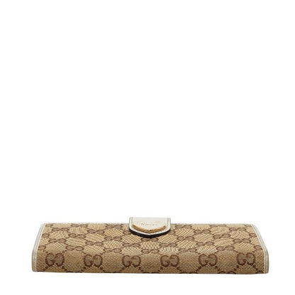 Gucci GG Canvas Heart 203550 Beige White Canvas Leather Women's Gucci