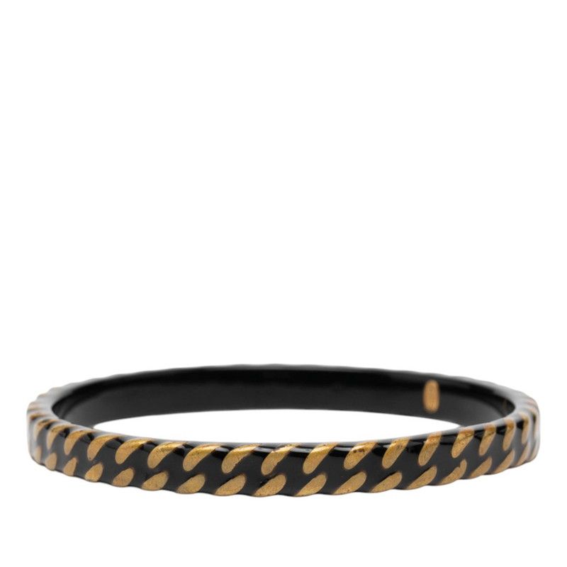 Chanel Vintage Gold Black Plated Ladies Chanel