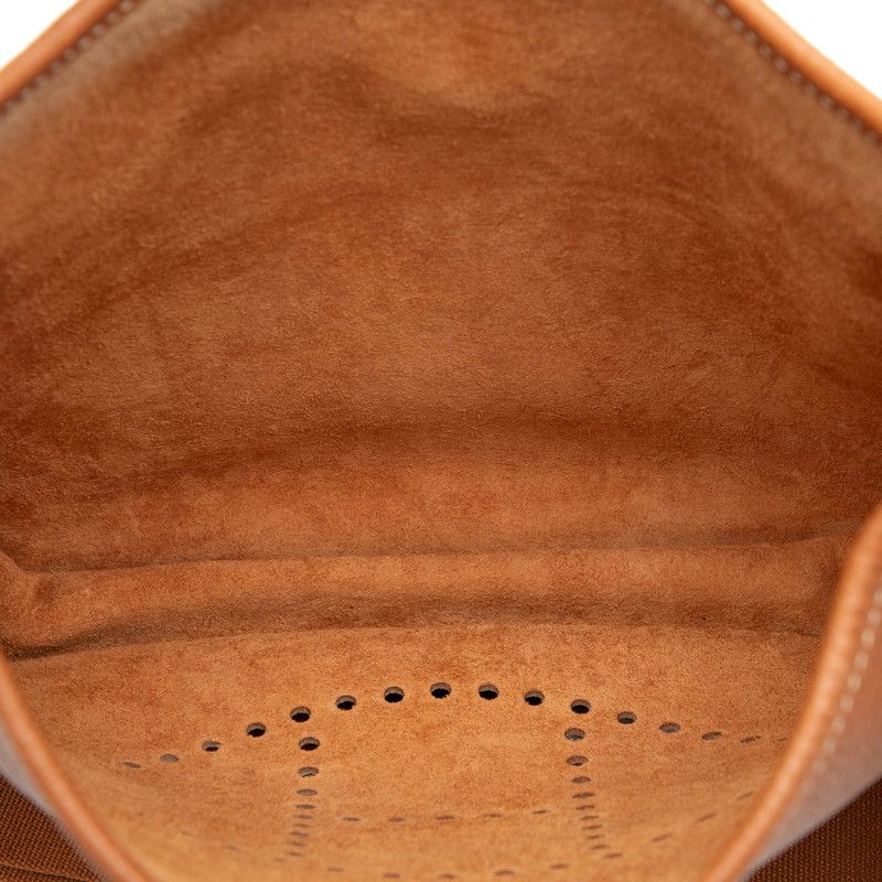 Hermes Evelyn 3 PM Crossbody Shoulder Bag Brown Taurillon Clemence Women's