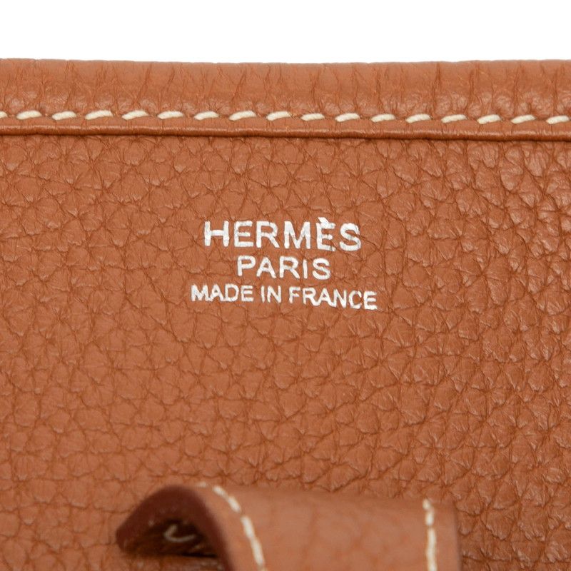Hermes Evelyn 3 PM Crossbody Shoulder Bag Brown Taurillon Clemence Women's