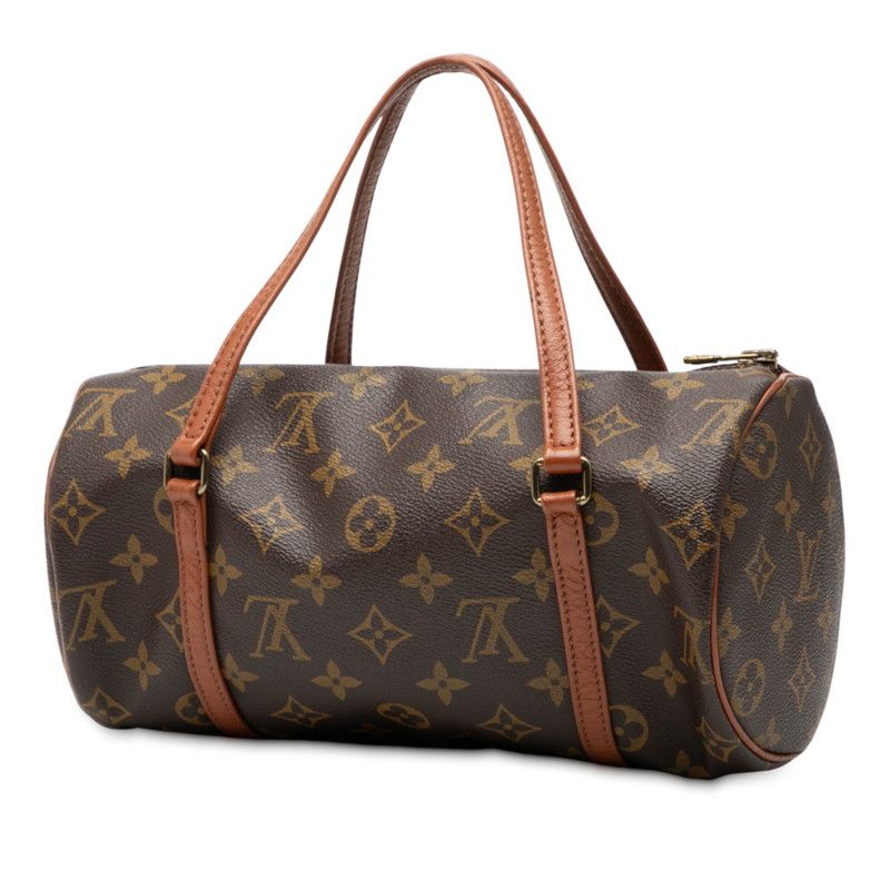 Louis Vuitton Monogram Papillon 26 Old Shape M51366 Brown PVC Leather Women's
