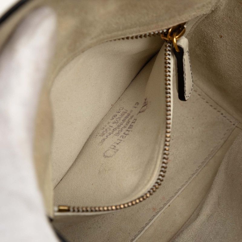 Dior Lady Dior Mini Niki De Saint Phalle Handbag Shoulder Bag 2WAY Off White