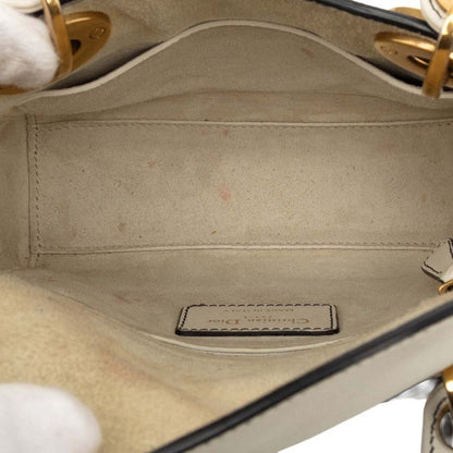 Dior Lady Dior Mini Niki De Saint Phalle Handbag Shoulder Bag 2WAY Off White