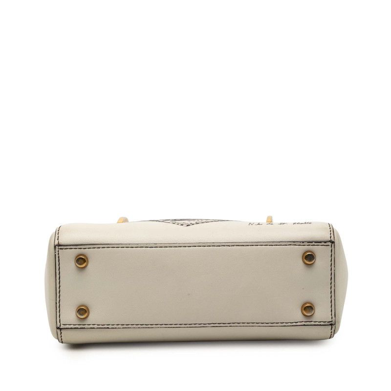 Dior Lady Dior Mini Niki De Saint Phalle Handbag Shoulder Bag 2WAY Off White