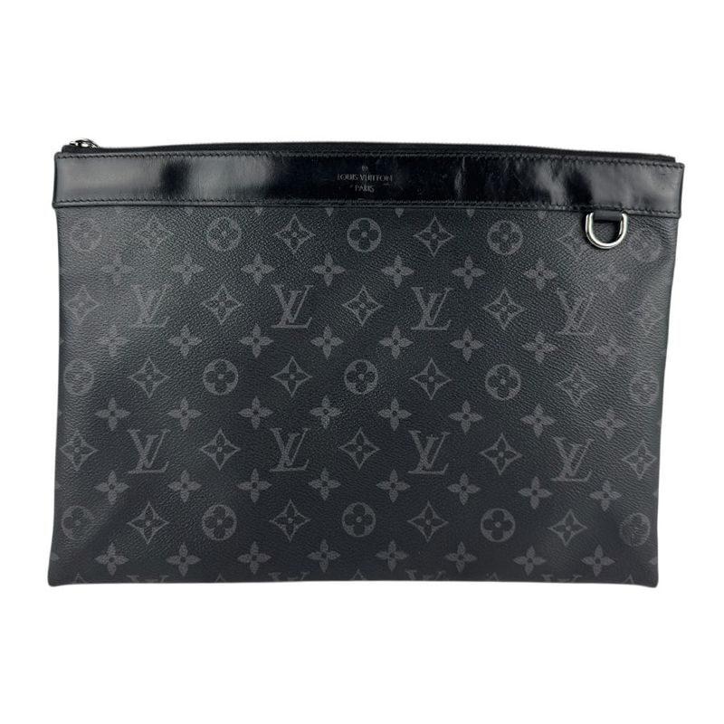 Louis Vuitton Clutch Bag Monogram Eclipse Pochette Discovery M62291