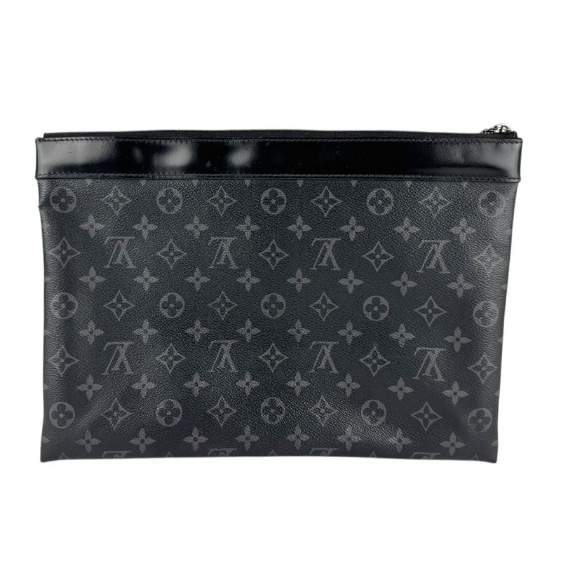 Louis Vuitton Clutch Bag Monogram Eclipse Pochette Discovery M62291