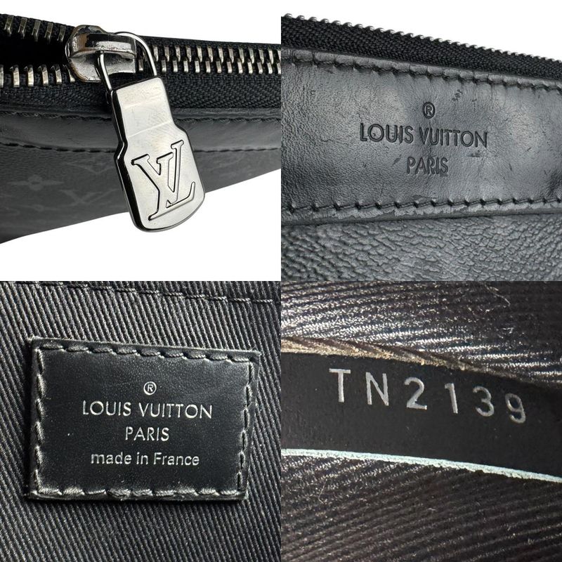 Louis Vuitton Clutch Bag Monogram Eclipse Pochette Discovery M62291