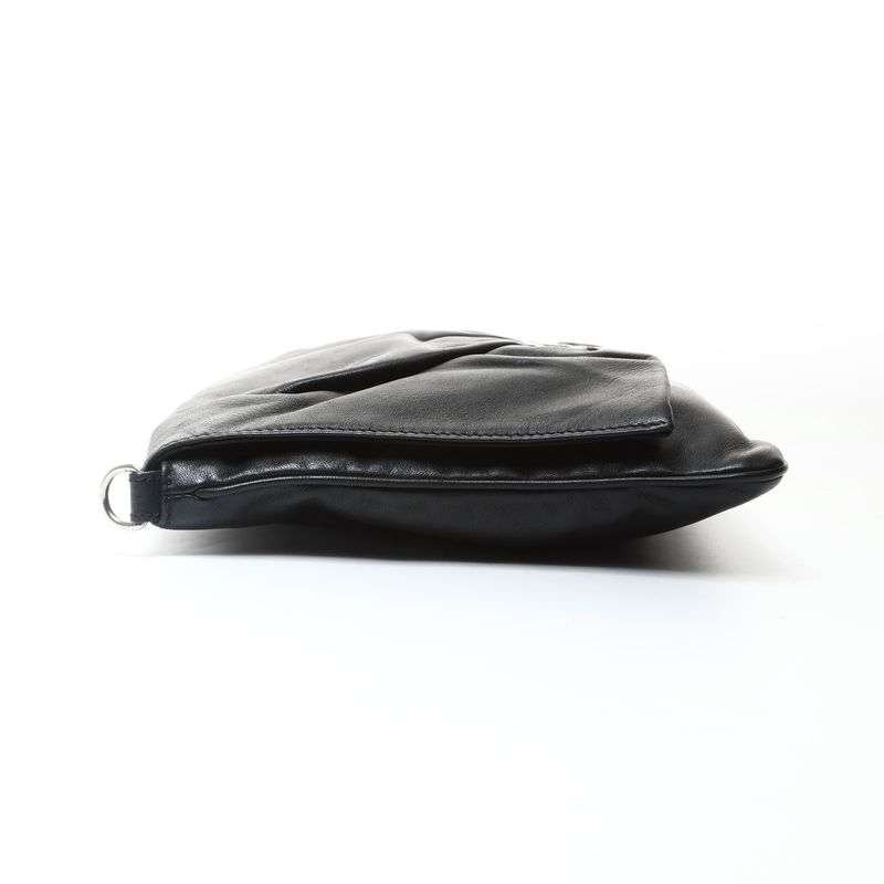 Fendi Shoulder Bag Bucket 2-Way Leather Clutch