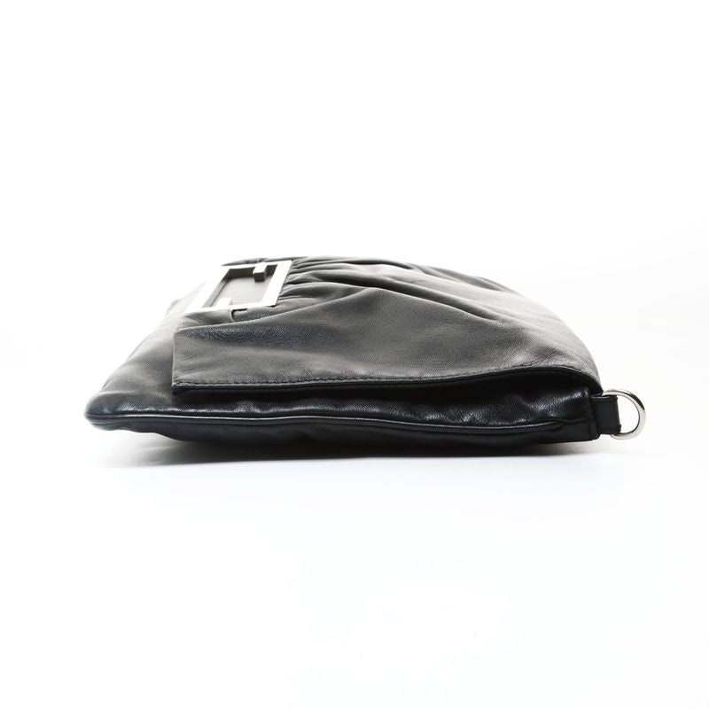 Fendi Shoulder Bag Bucket 2-Way Leather Clutch