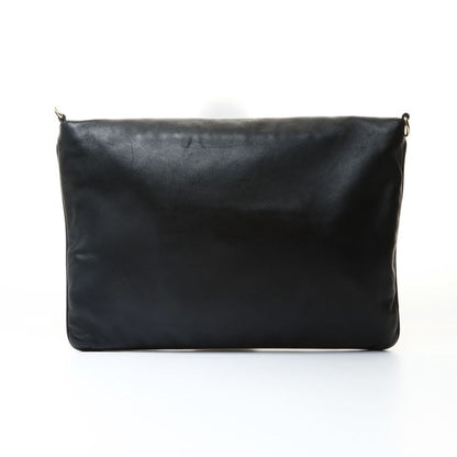 Fendi Shoulder Bag Bucket 2-Way Leather Clutch