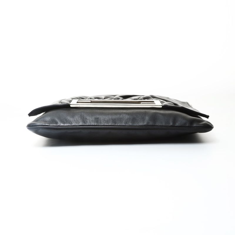 Fendi Shoulder Bag Bucket 2-Way Leather Clutch