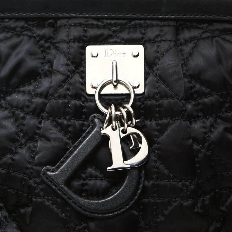 Dior Shoulder Bag Nylon Cannage la Oblique