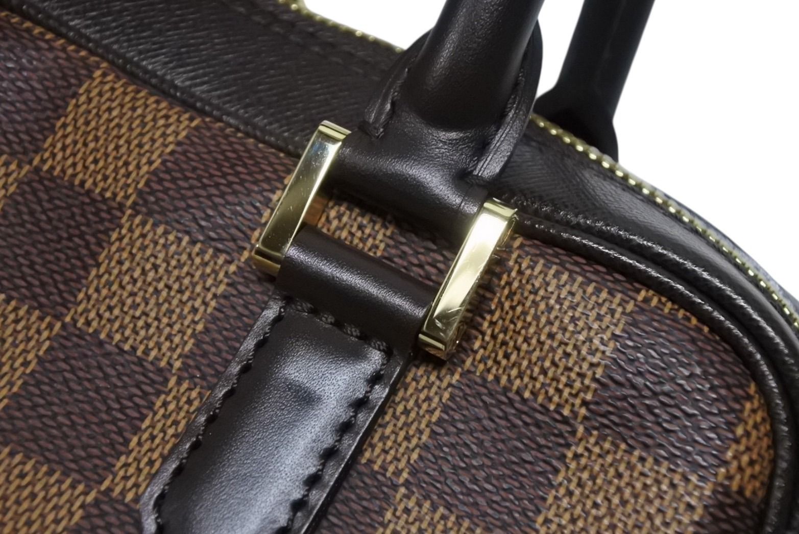 Louis Vuitton Handbag Brera Damier Ebene Gold Brown — view 6