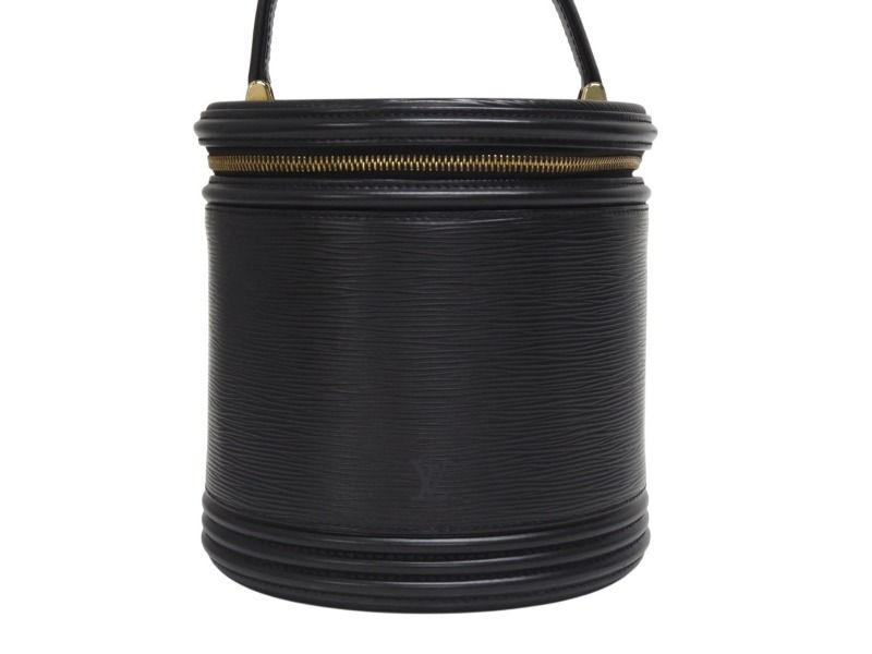 Louis Vuitton Cannes Epi Noir Handbag Black Gold — view 2