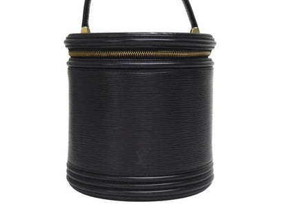 Louis Vuitton Cannes Epi Noir Handbag Black Gold — view 2