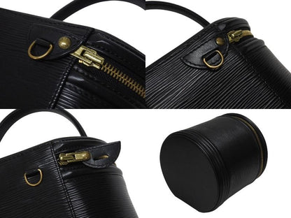 Louis Vuitton Cannes Epi Noir Handbag Black Gold — view 7