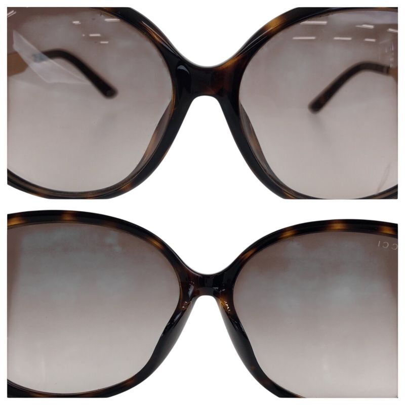 Gucci Marble Brown Gold Metal Plastic Gg0076sk 003 62□15 130 Sunglasses Ladies