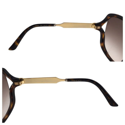 Gucci Marble Brown Gold Metal Plastic Gg0076sk 003 62□15 130 Sunglasses Ladies