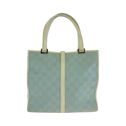 Gucci Jackie Light Blue Gold Hardware GG Canvas 002 5065 Tote Bag Handbag