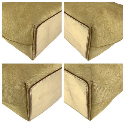 Gucci Gold GG Canvas Leather 002 1099 Tote Bag Shoulder Bag Ladies 506616