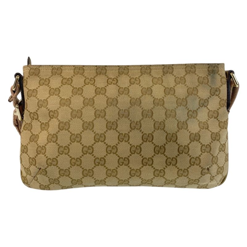 Gucci Sherry Line Beige Pink GG Canvas 410766 Shoulder Bag Messenger Bag