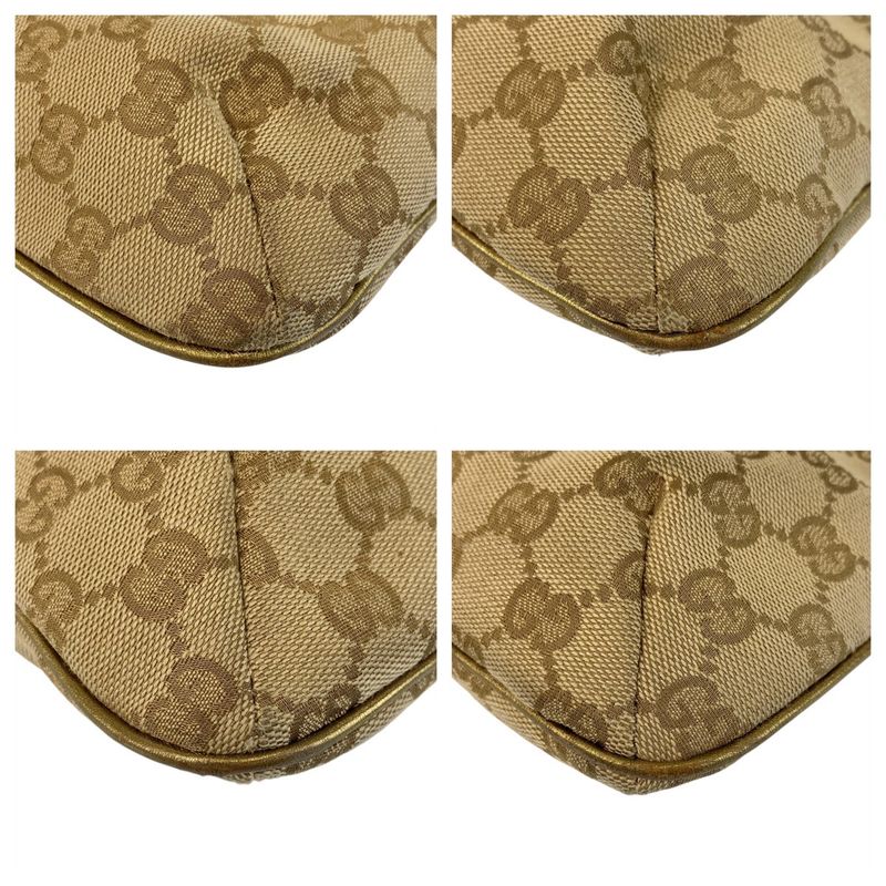 Gucci Sherry Line Beige Pink GG Canvas 410766 Shoulder Bag Messenger Bag