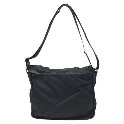 Prada Tessuto Triangle Logo Black Nylon Shoulder Bag Messenger Bag Unisex Men's