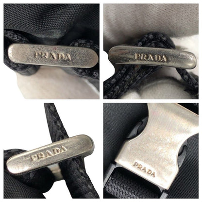 Prada Tessuto Triangle Logo Black Nylon Shoulder Bag Messenger