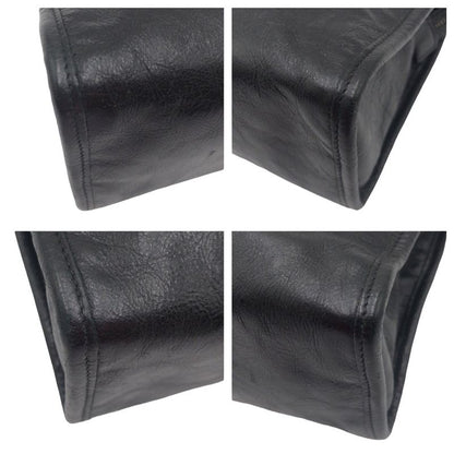 Gucci Interlocking Black Leather 575991 Clutch Bag Second Bag Men's 506635