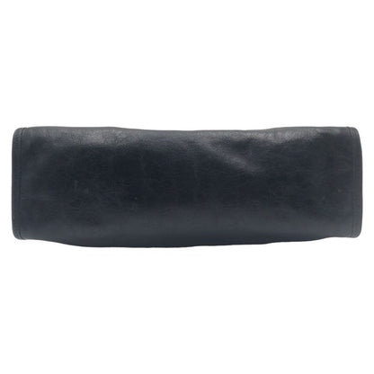 Gucci Interlocking Black Leather 575991 Clutch Bag Second Bag Men's 506635