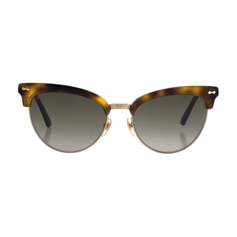 Gucci Amber Pattern Brown Yellow Gold Hardware Plastic Gg0055s 002 55□18-140