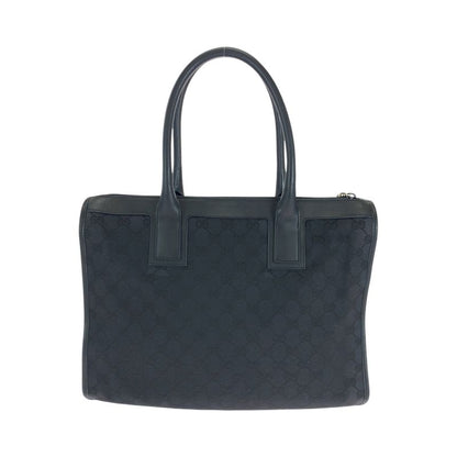 Gucci Black Silver Hardware GG Canvas 000 0854 Handbag Shoulder Bag Ladies