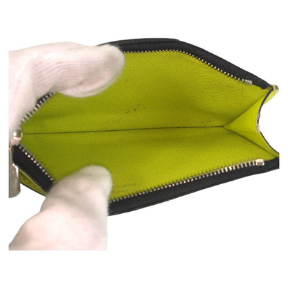 Louis Vuitton Taigarama Coin Card Holder Jaune Yellow M30320 Coin Case Fragment