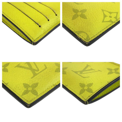 Louis Vuitton Taigarama Coin Card Holder Jaune Yellow M30320 Coin Case Fragment