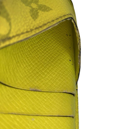 Louis Vuitton Taigarama Coin Card Holder Jaune Yellow M30320 Coin Case Fragment