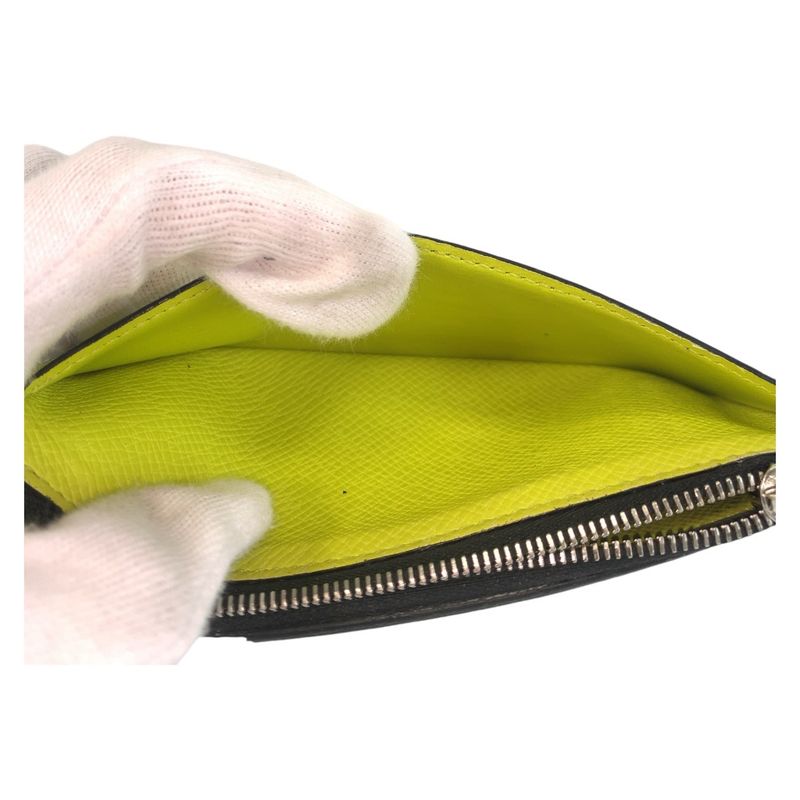 Louis Vuitton Taigarama Coin Card Holder Jaune Yellow M30320 Coin Case Fragment