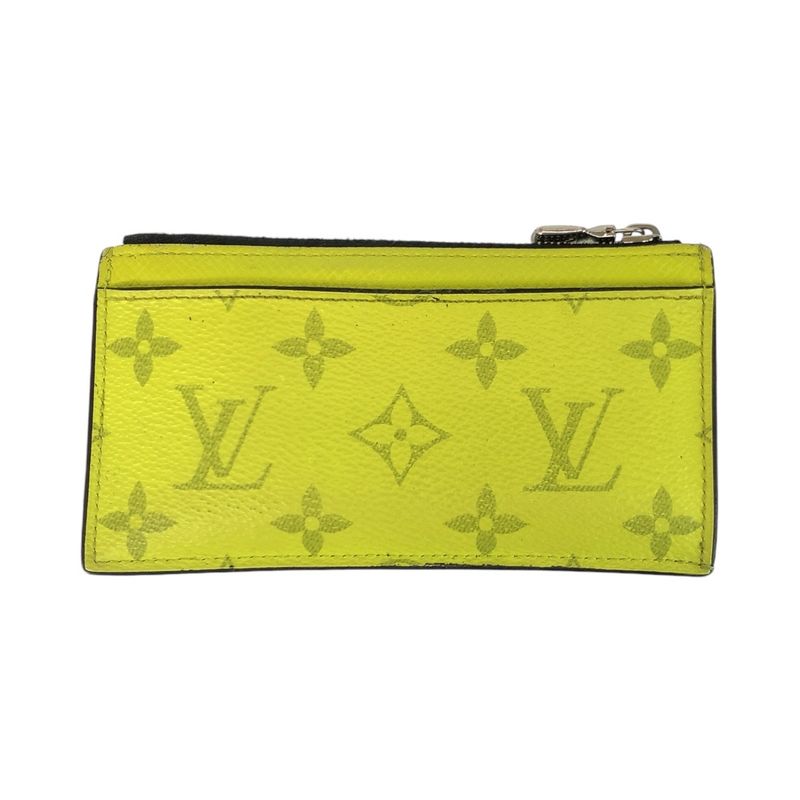 Louis Vuitton Taigarama Coin Card Holder Jaune Yellow M30320 Coin Case Fragment