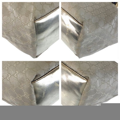 Gucci Sherry Line Silver GG Canvas 131230 Tote Bag Shoulder Bag Ladies 506640