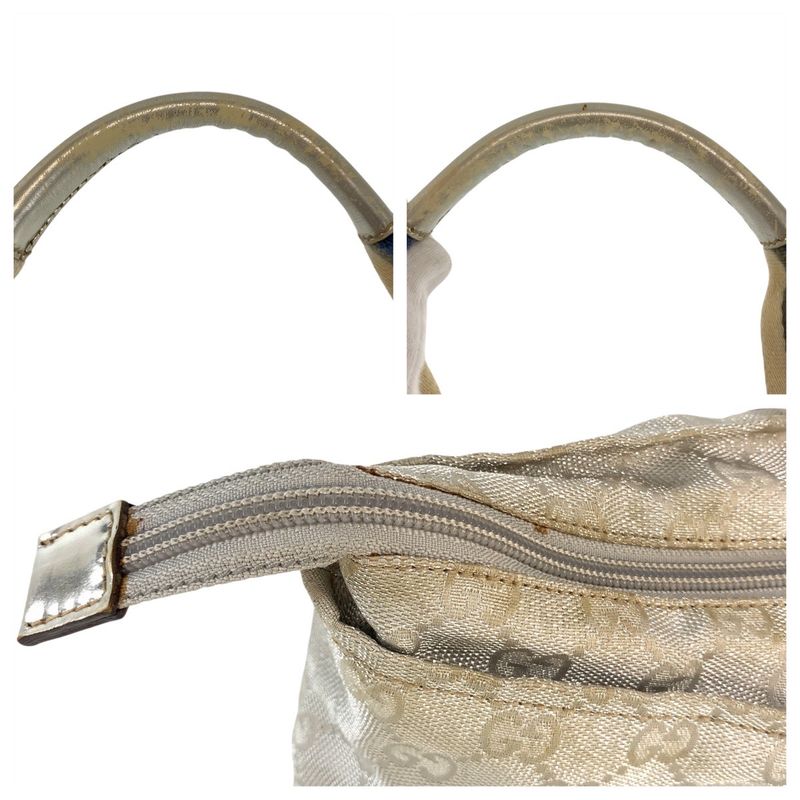 Gucci Sherry Line Silver GG Canvas 131230 Tote Bag Shoulder Bag Ladies 506640